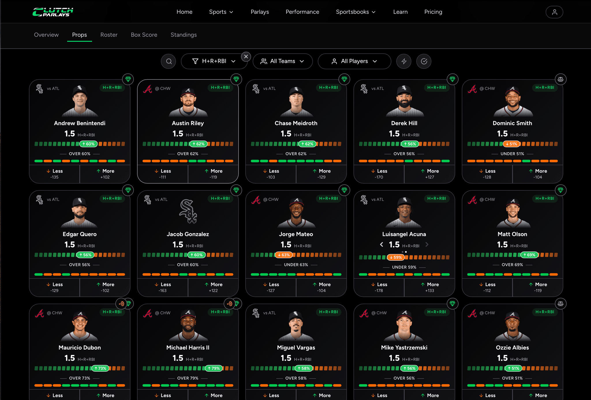 Clutch game page props