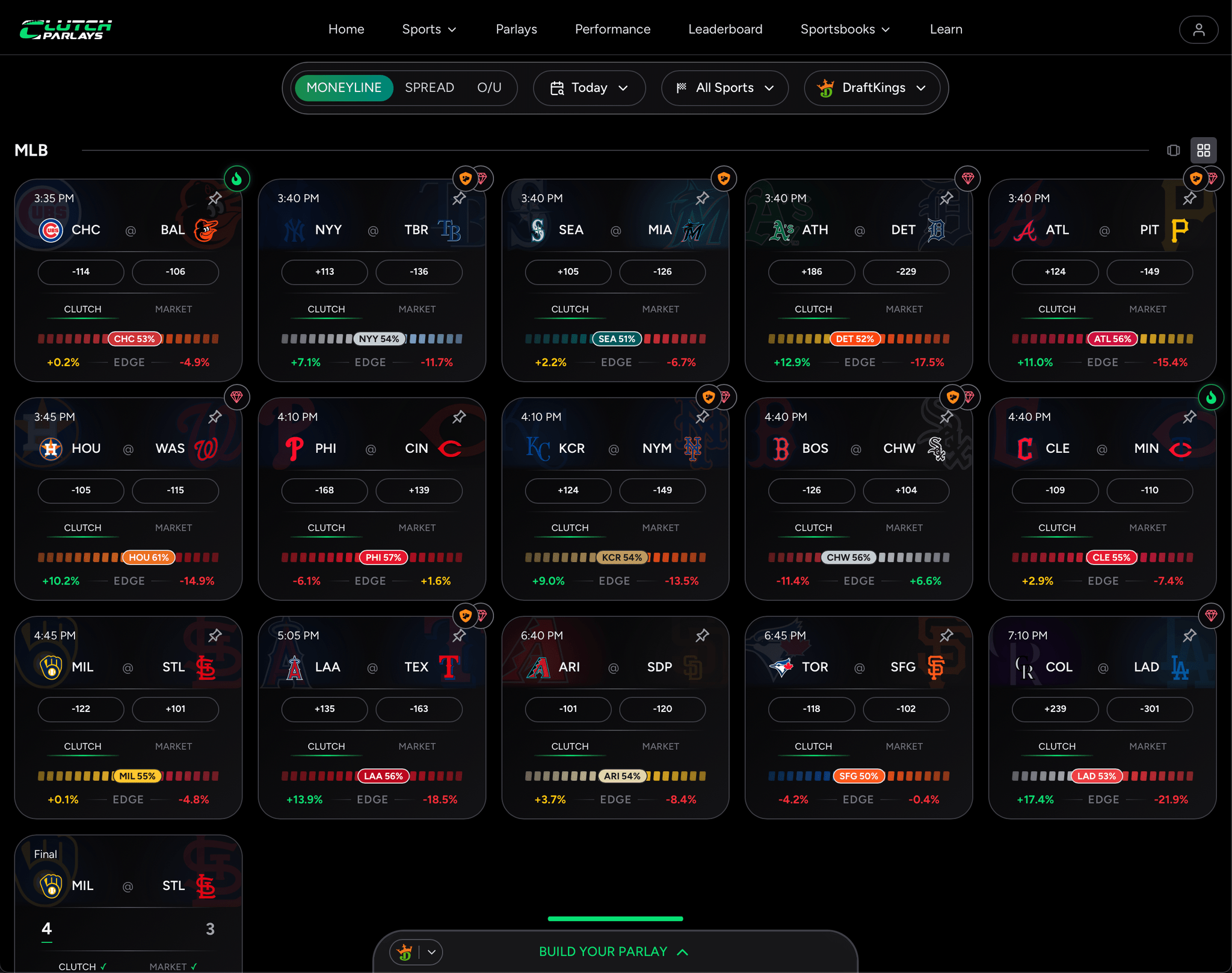 Clutch homepage